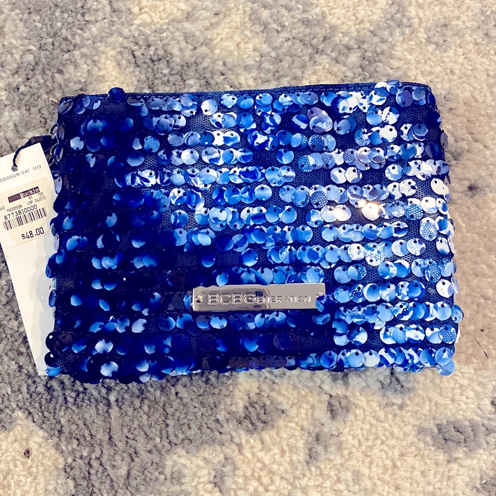 BCBG Generation sequin wristlet